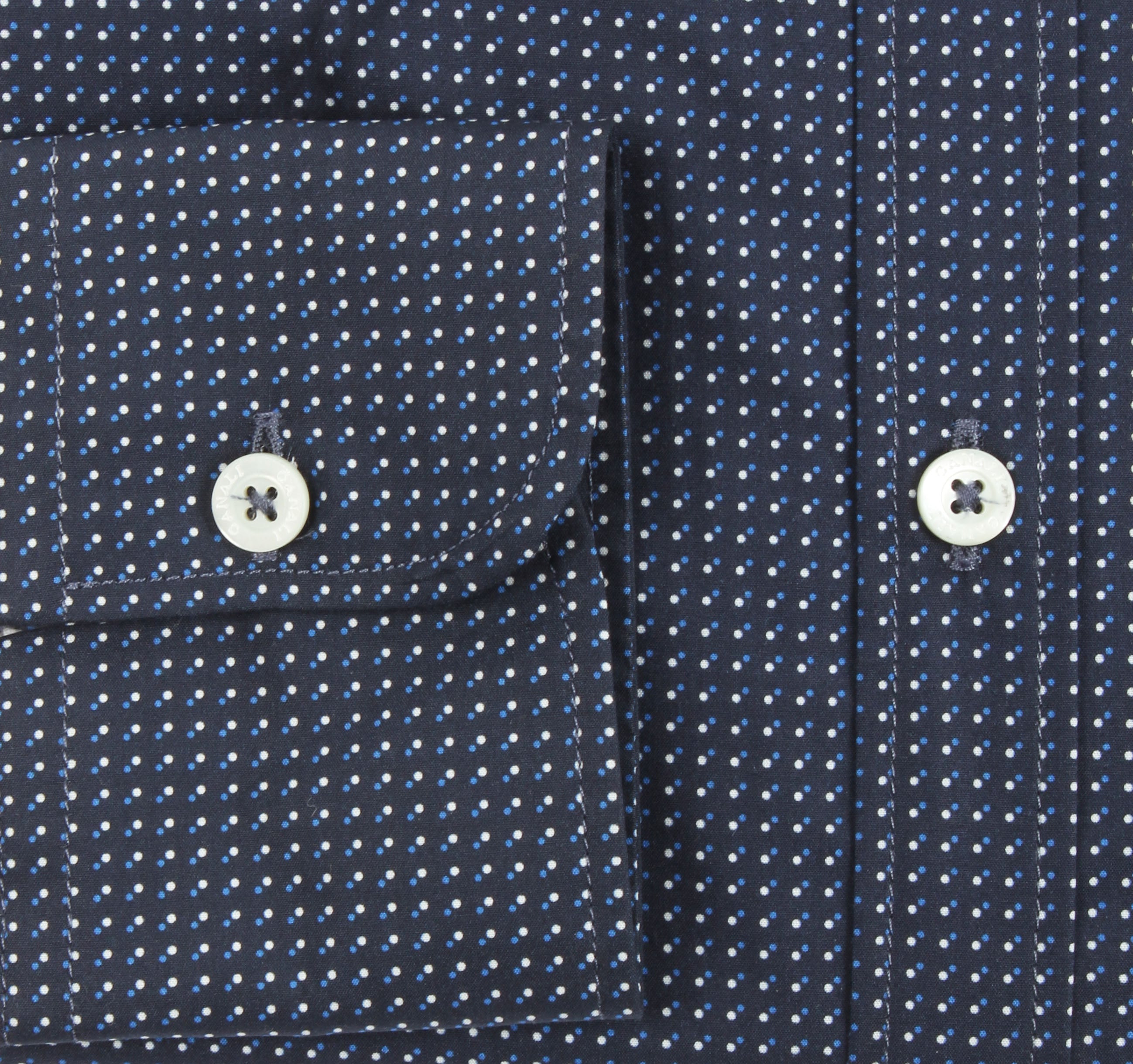 Navy Micro Dot Shirt