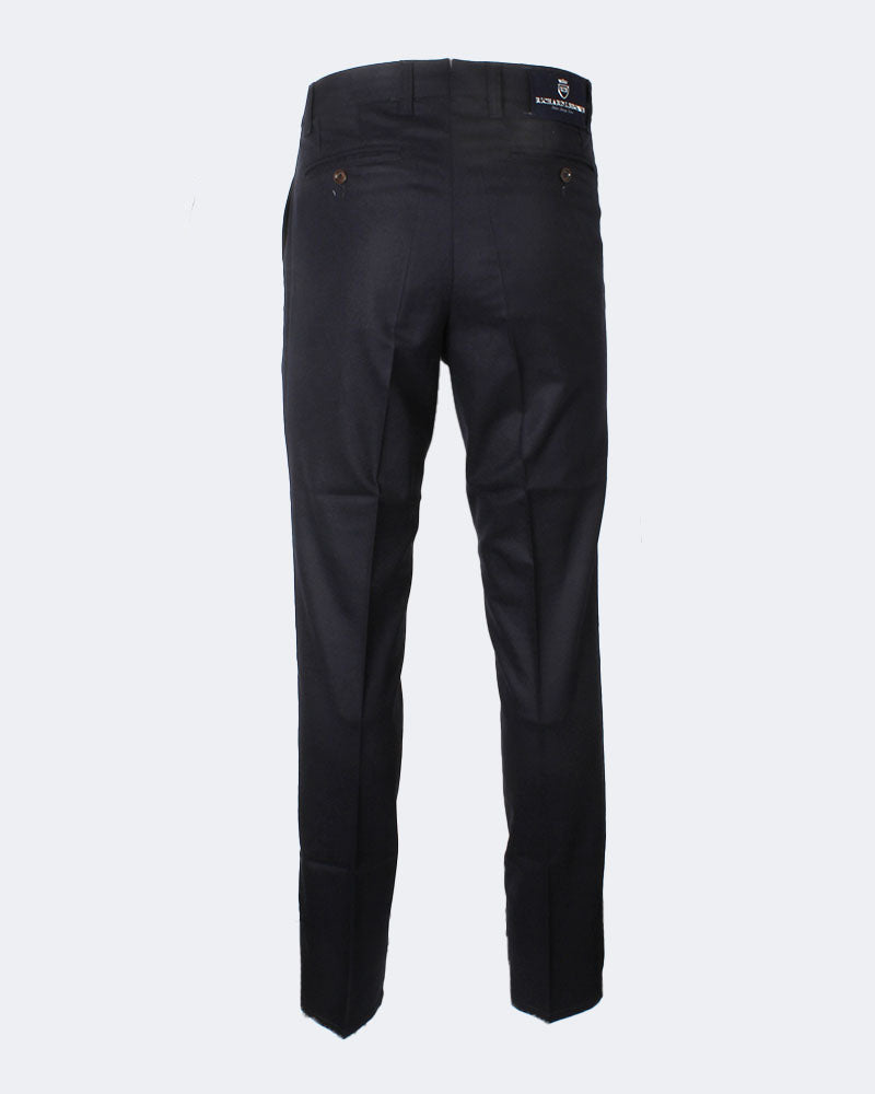 SINGAPORE Navy Wool Flannel Chino