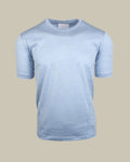Marl Short Sleeve Silk Cotton T-Shirt