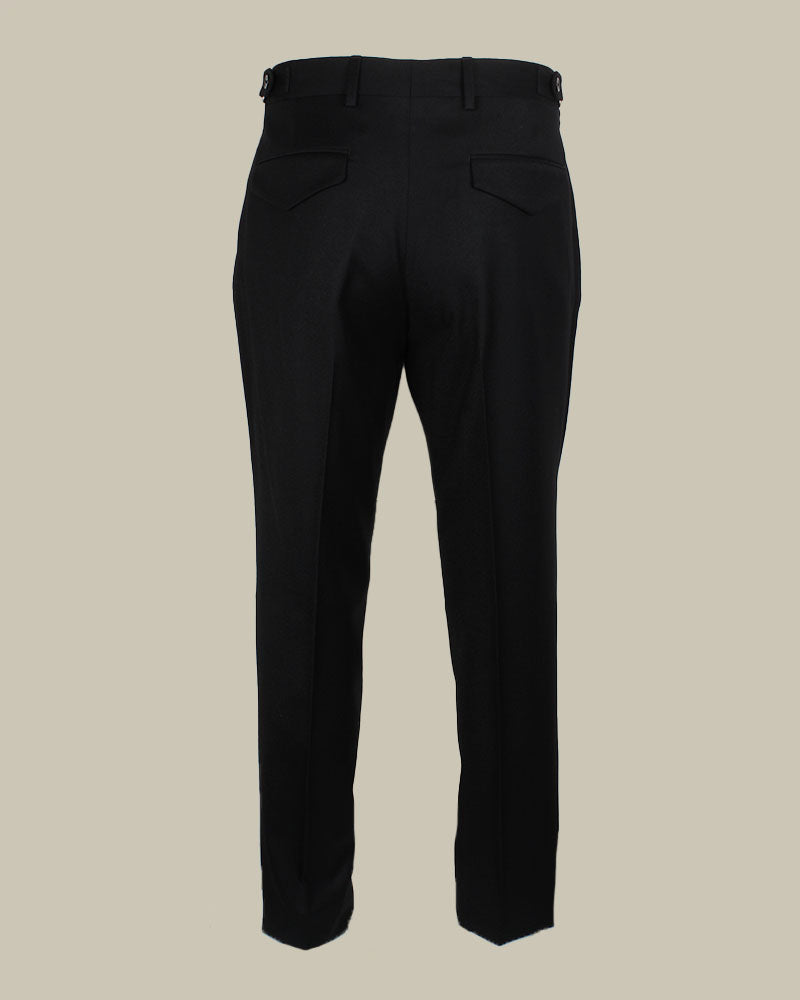 Black Cashmere Side Fasten Trousers