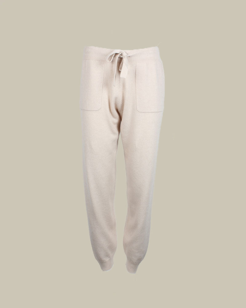 Coraline Knit Cream Cashmere Joggers