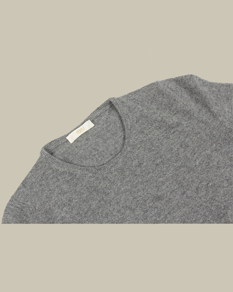 Argentina Grey Cashmere Sweater