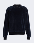 Indigo Velour Crew Neck Sweatshirt