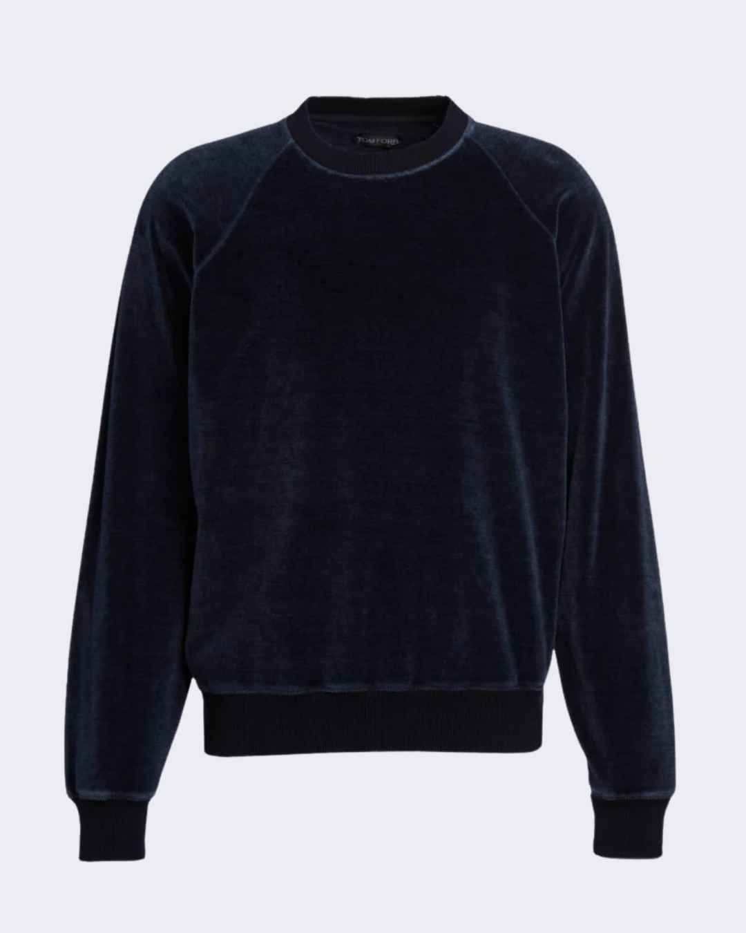 Indigo Velour Crew Neck Sweatshirt