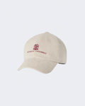 Ivory Cotton & Cashmere Corduroy Baseball Cap