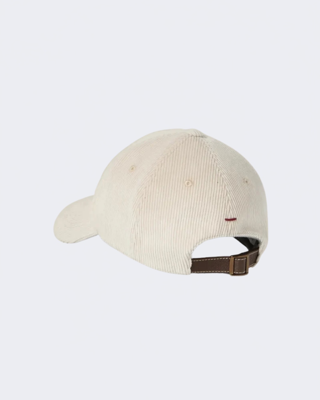 Ivory Cotton & Cashmere Corduroy Baseball Cap
