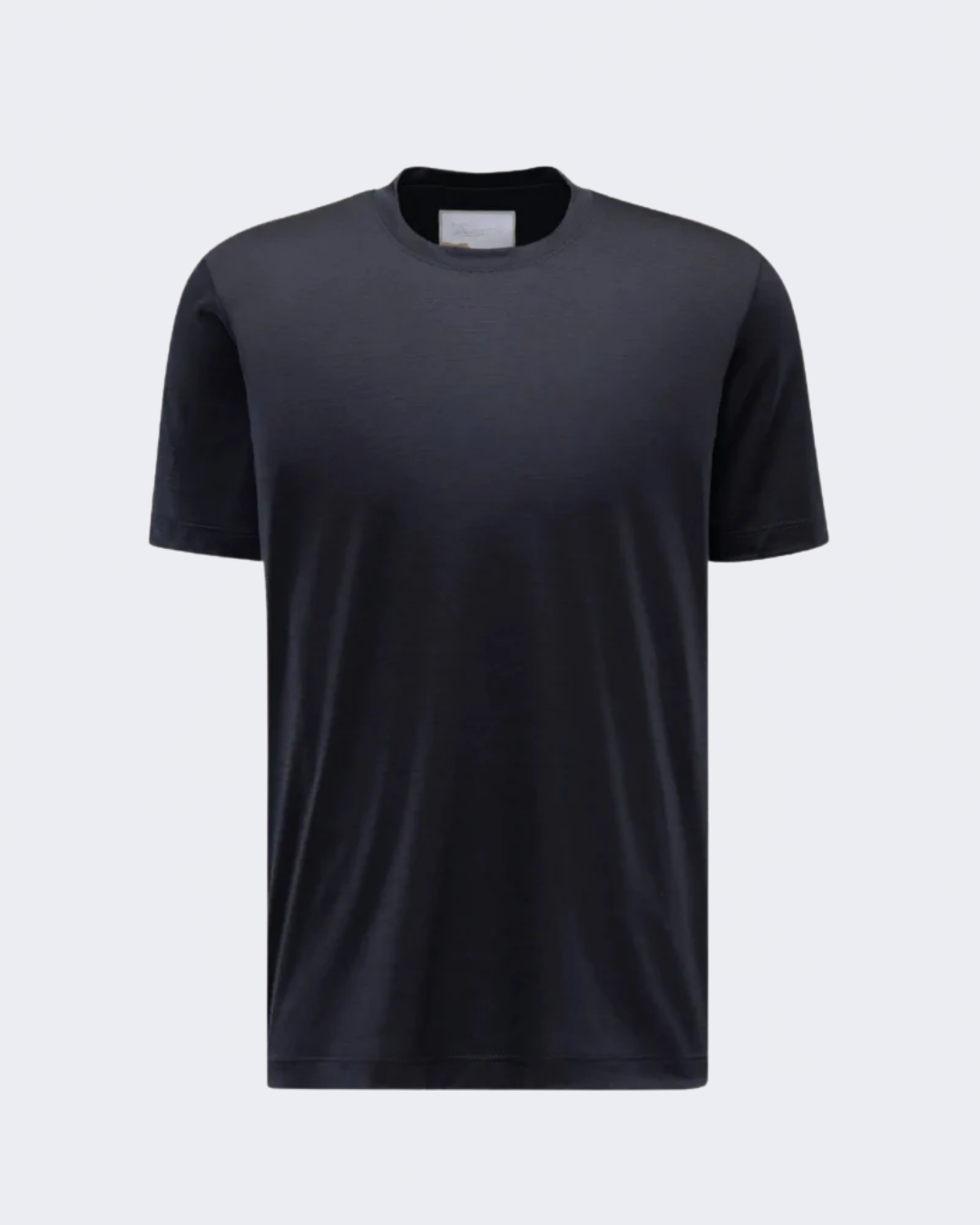 JAMES Virgin Wool Navy T Shirt