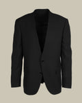Black No Lapel Blazer
