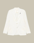 Wool Off-White Knitted Blazer