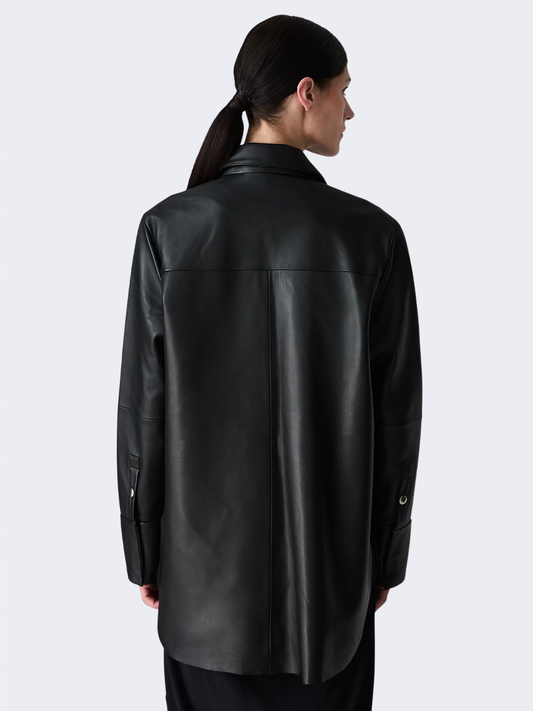 Lago Short Leather Shirt Jacket