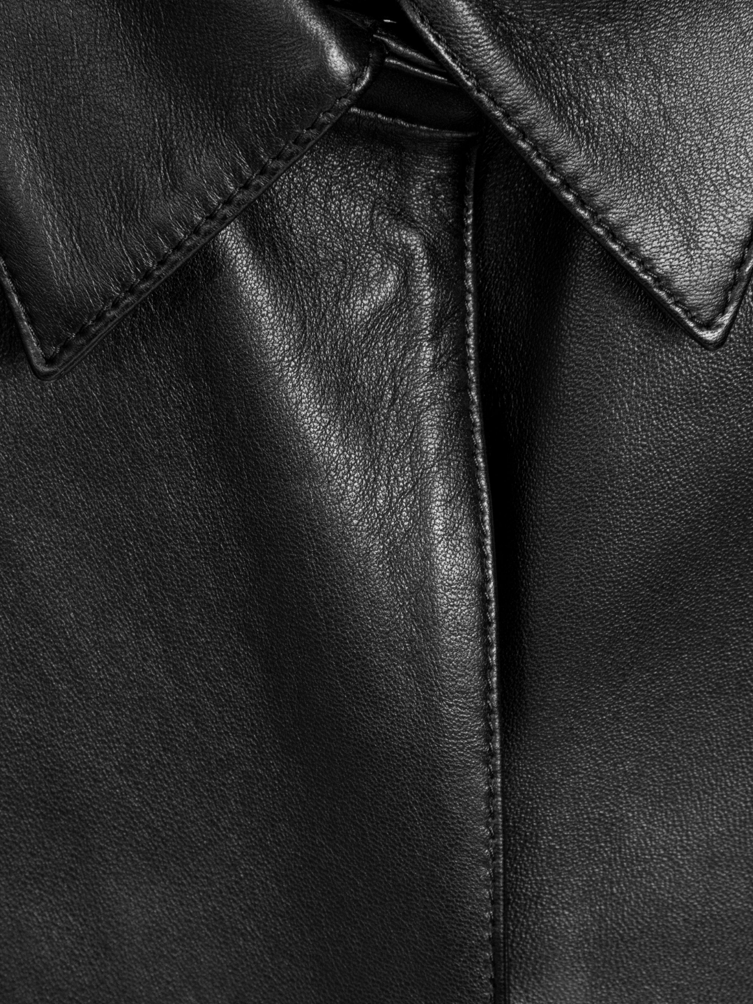 Lago Short Leather Shirt Jacket