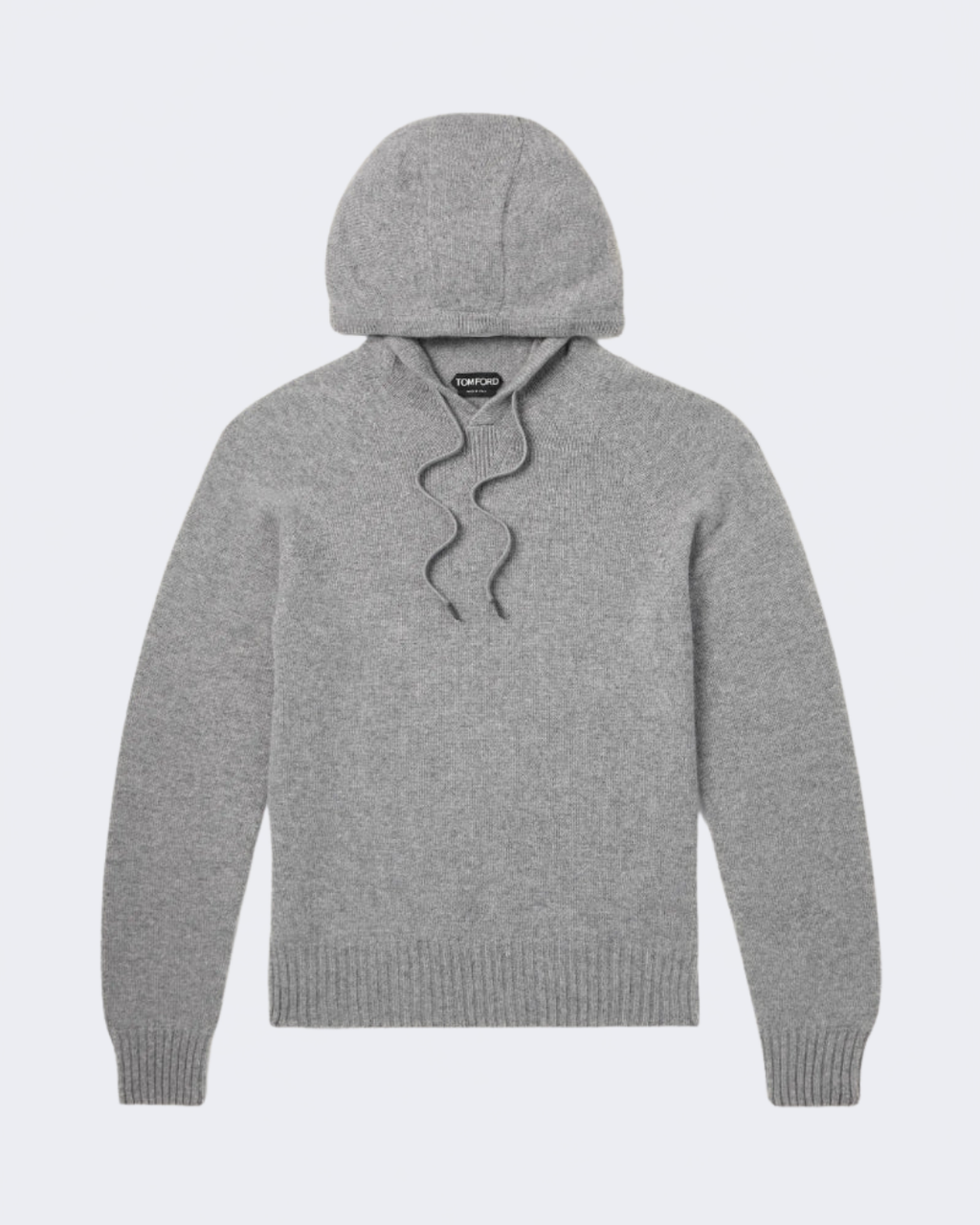 Light Grey Seamless Cashmere Hoodie