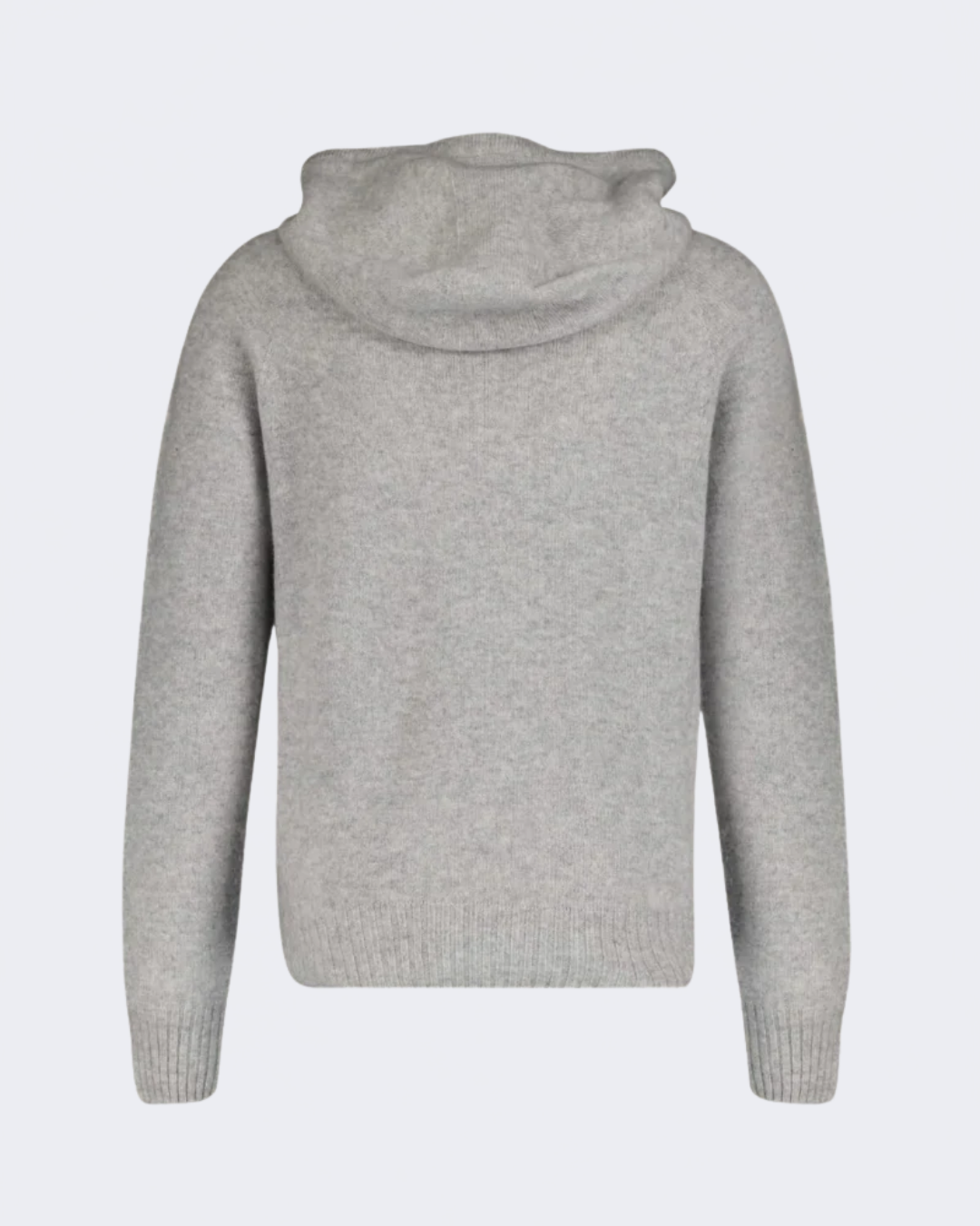 Light Grey Seamless Cashmere Hoodie