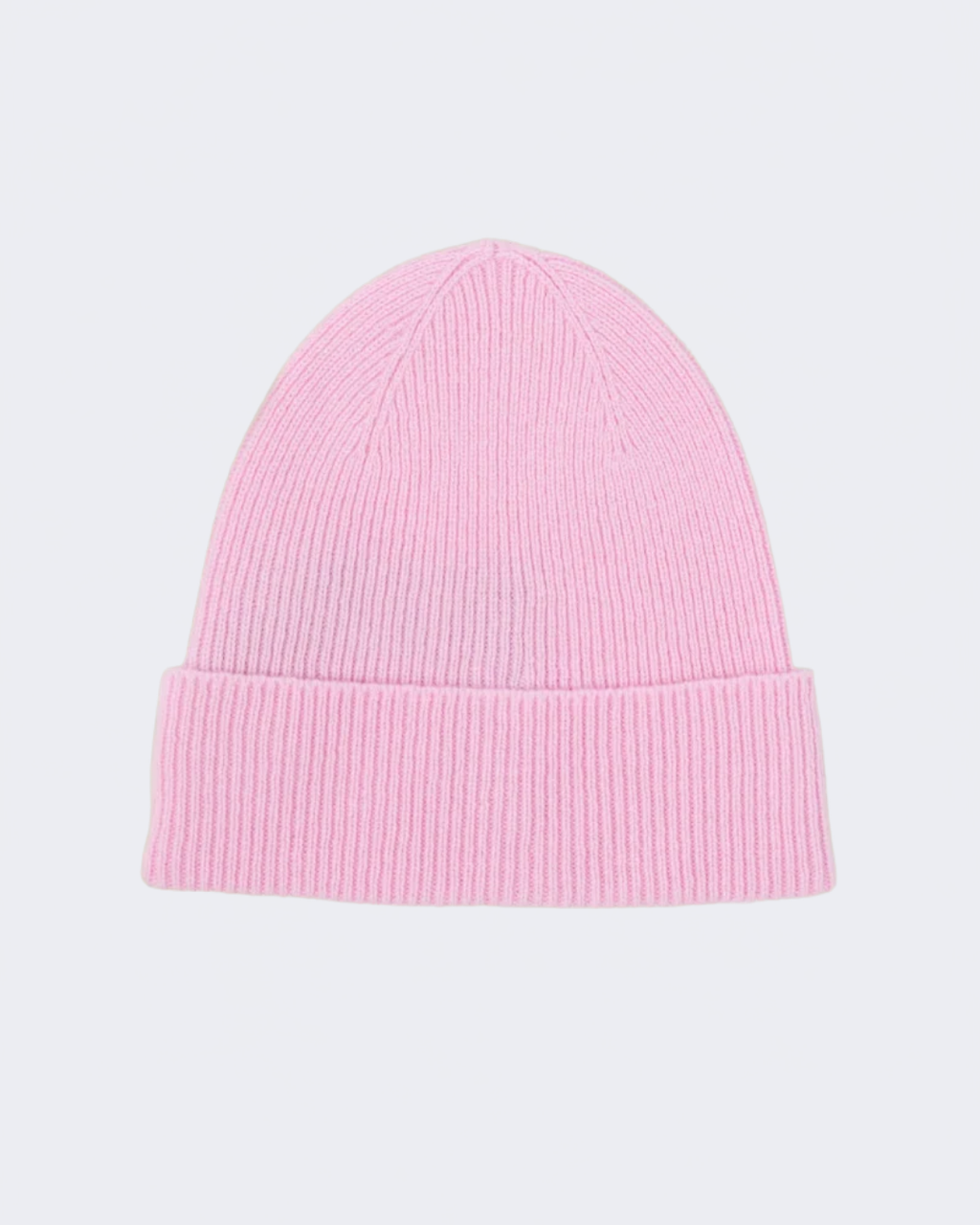 Light Rose Ribbed Cashmere Beanie