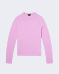 Light Rose Seamless Brushed Cashmere Crewneck