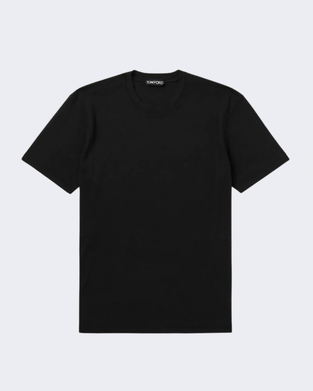 Lyocell Cotton T Shirt Black