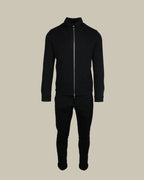 AVI Wool & Cashmere Jersey Zip Overshirt Twinset Black