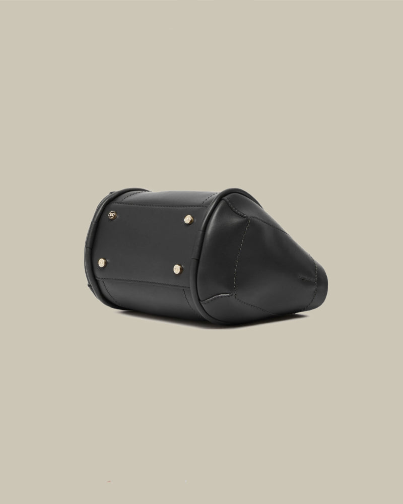 Black Small Leather Marine Bag