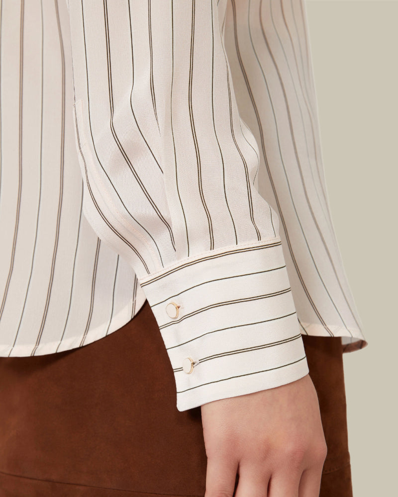 Silk Striped Shirt