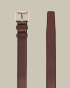 Burgundy Soft Leather Extra Long Belt