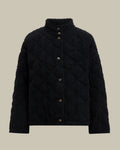 CERCHIO Black Tweed Down Jacket