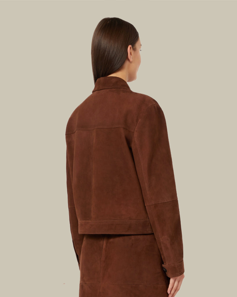 Baia Suede Boxy Jacket