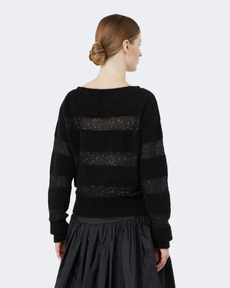 Relaxed Fit Mohair Yarn Sweater