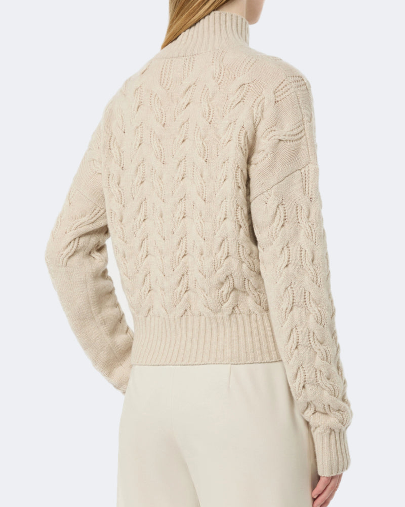 Wool and Cashmere Cableknit Sweater