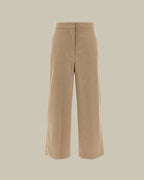 Marengo Beige Pure Brushed Wool Trouser
