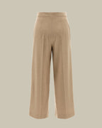 Marengo Beige Pure Brushed Wool Trouser