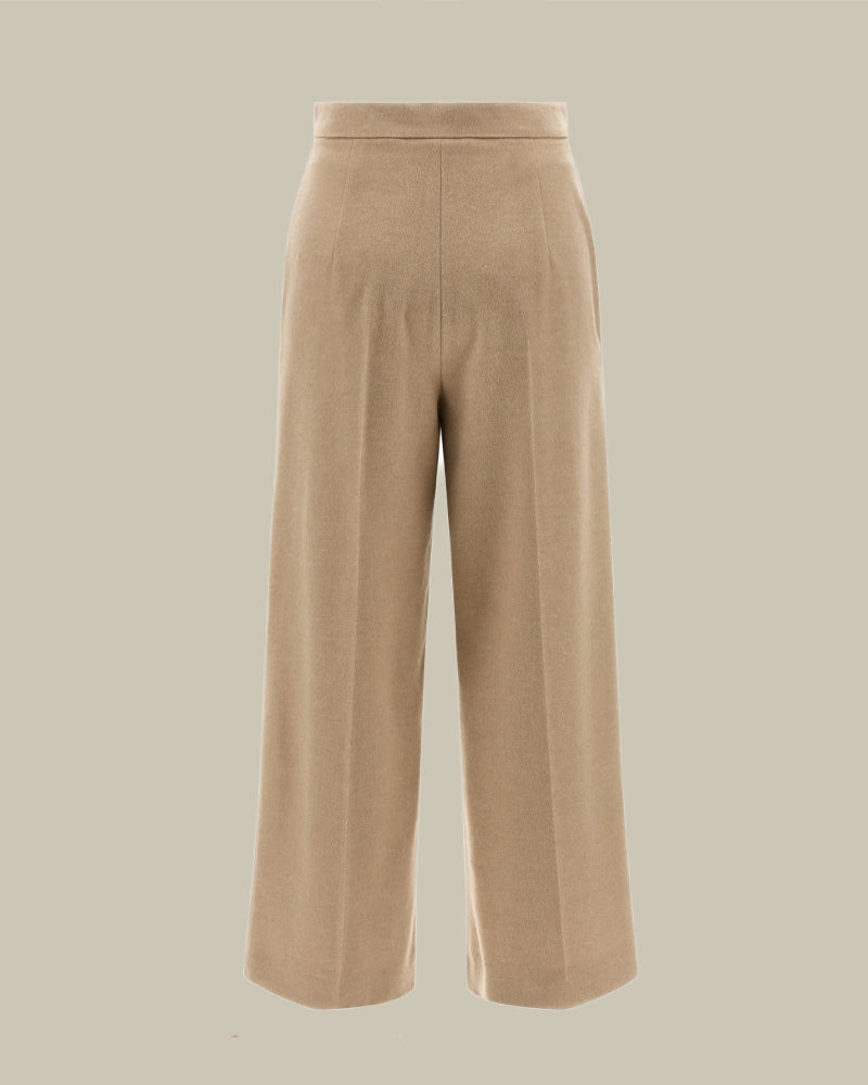 Marengo Beige Pure Brushed Wool Trouser