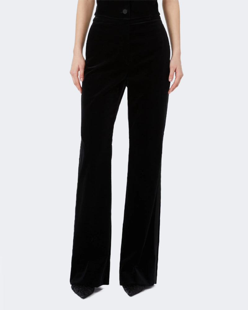 Velvet Tuxedo Trousers Black