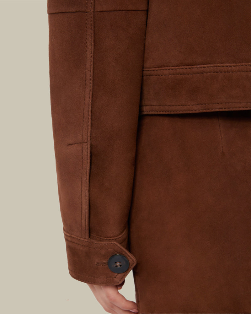 Baia Suede Boxy Jacket
