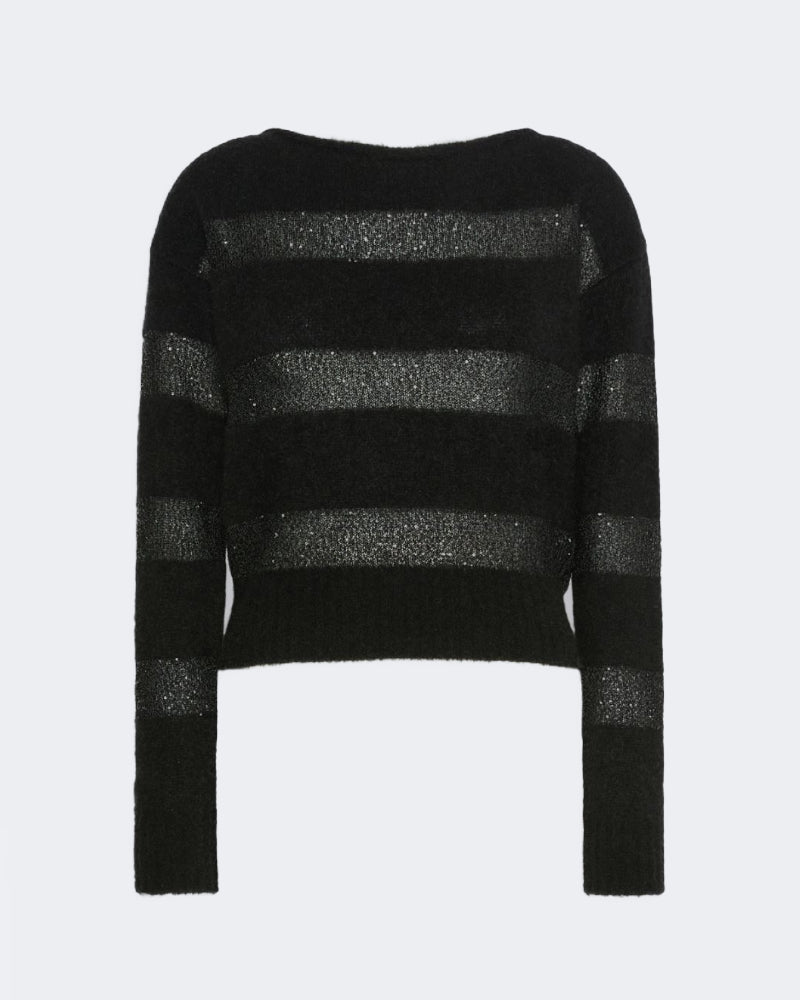 Relaxed Fit Mohair Yarn Sweater