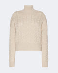Wool and Cashmere Cableknit Sweater
