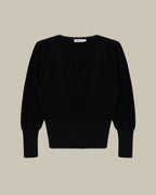 Montana Black Knit Pullover