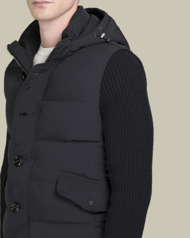 FOSCOLO Navy Down Hybrid Jacket