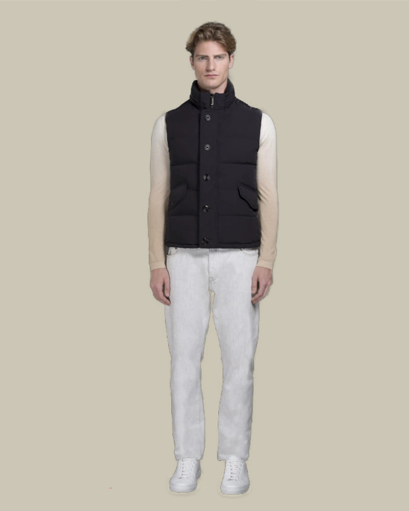 FOSCOLO Navy Down Hybrid Jacket