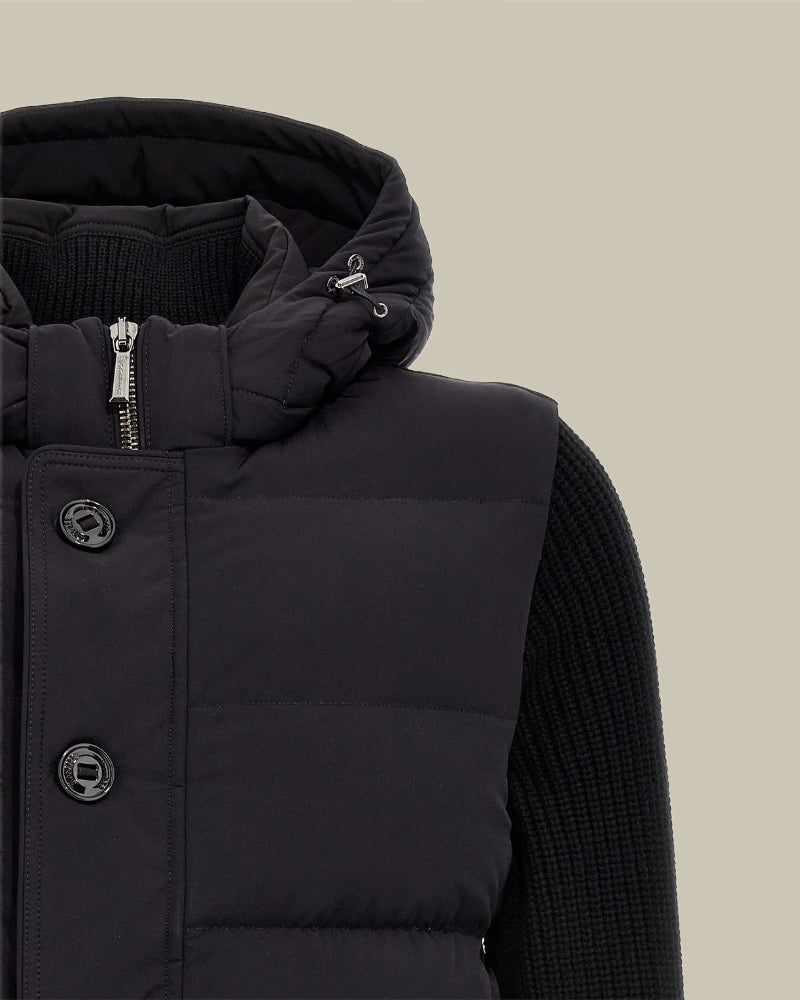 FOSCOLO Black Down Hybrid Jacket