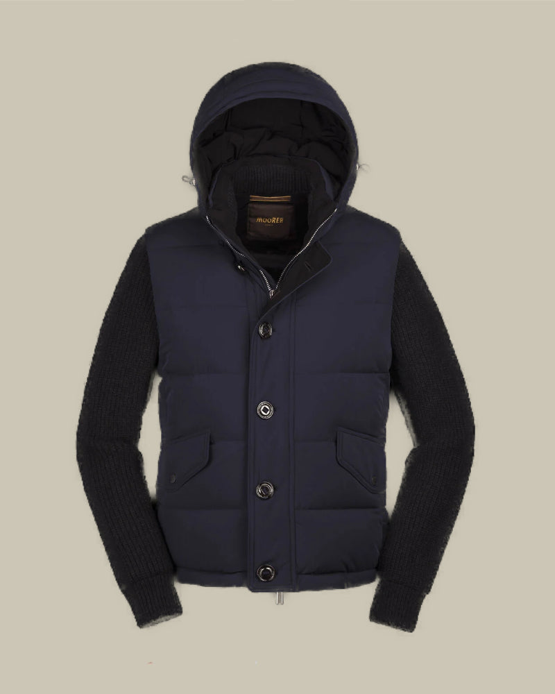 FOSCOLO Navy Down Hybrid Jacket