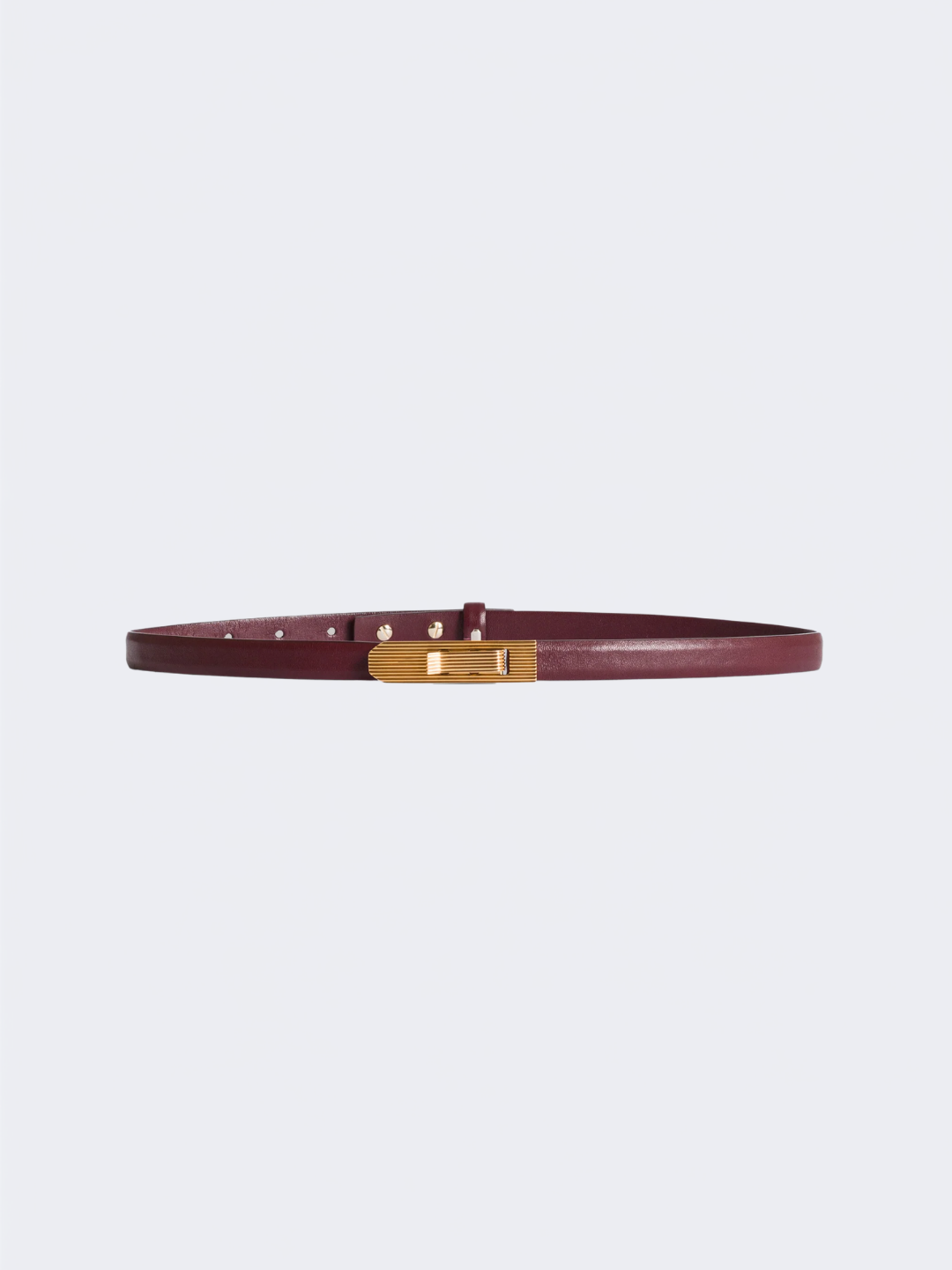 Minimalist Soft Leather Belt Bordeaux