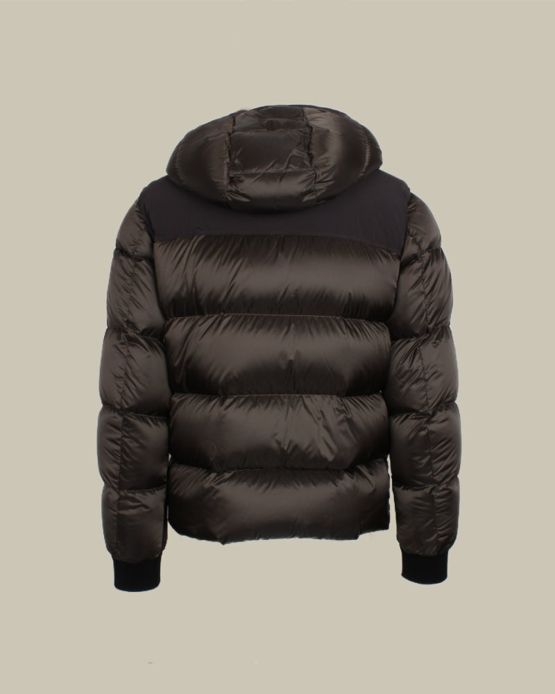 JAKE Short Down Jacket With Shearling Collar