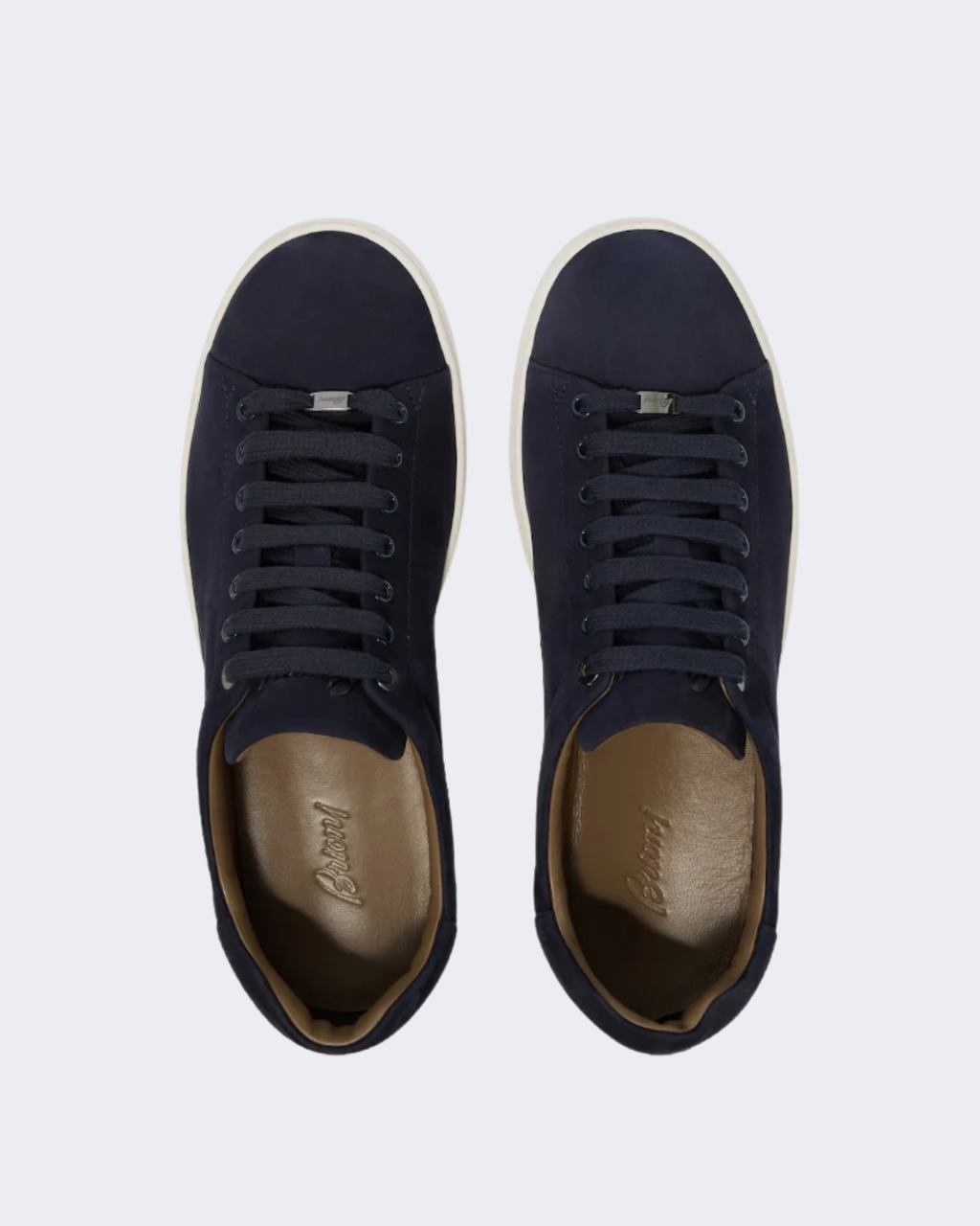 Navy Calf Skin Leather Cupsole Sneaker