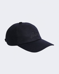 Navy Cashmere & Wool Flannel Logo Cap