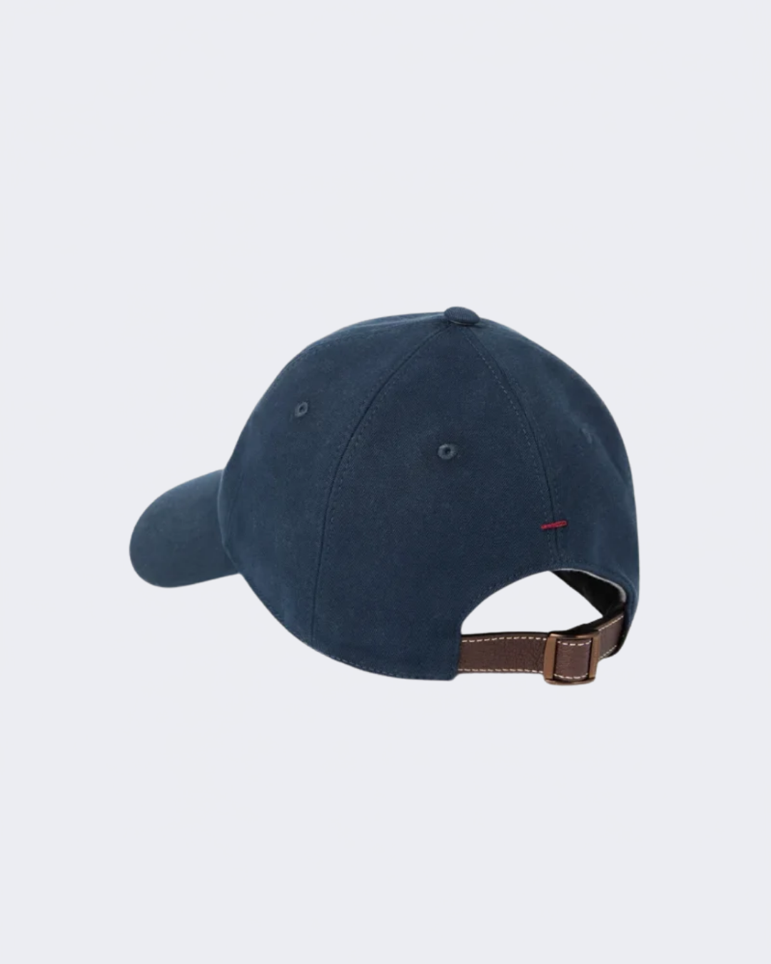 Navy Garment-Dyed Twisted Cotton Gabardine Baseball Logo Cap