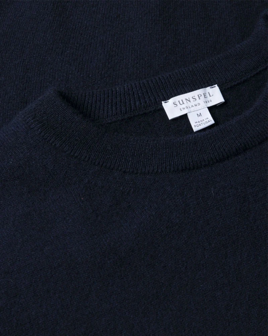 Navy Pure Cashmere Crewneck