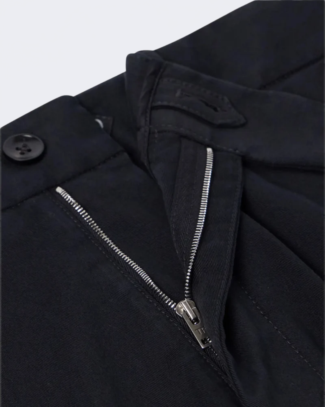 Navy Stretch Cotton Twill Chino
