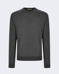 Nuvola Extra Fine Merino Grey Crew Neck