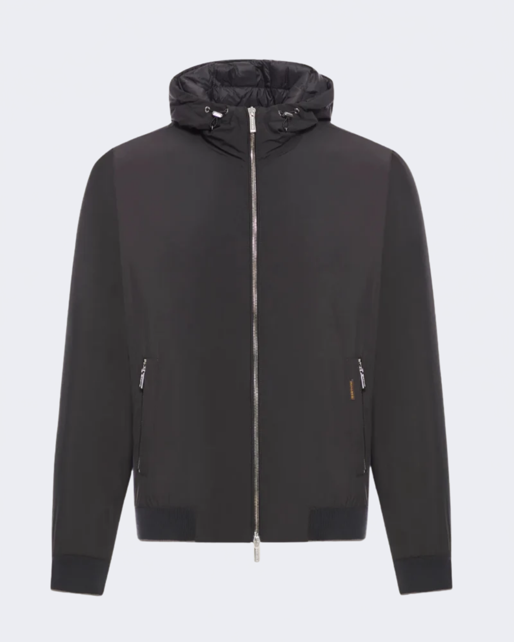 ONIRO Black Hooded Bomber Jacket