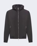 ONIRO Black Hooded Bomber Jacket